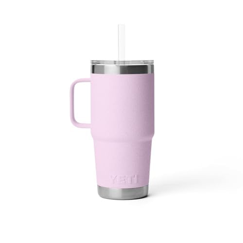 Rambler 25 oz Tumbler with Handle and Straw Lid