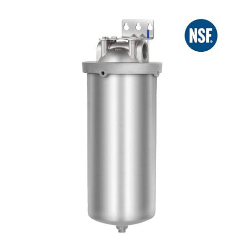 NSF ANSI 42 Certification Big+ Stainless Steel Filter Housing for 10”Length