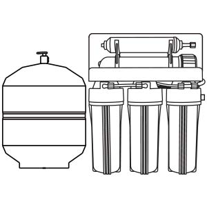 10 Inch Reverse Osmosis Water Filter Housing