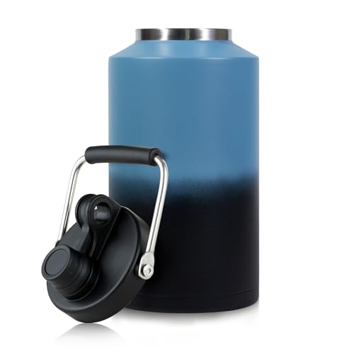 1 Gallon Water Bottle Insulated Stainless Steel Keeps Ice 48Hr