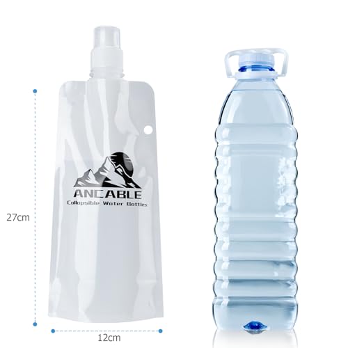 17oz Collapsible Water Bottles (6 Count)