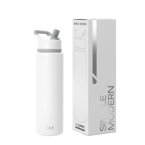 Insulated Water Bottle with Straw