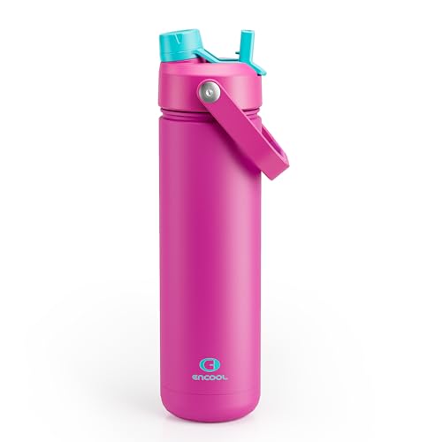Insulated Water Bottle with Straw Stainless Steel Water Bottle