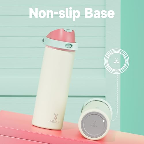 24 oz Insulated Water Bottle with Straw