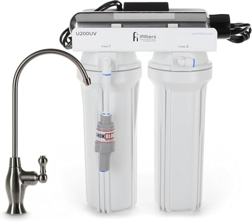3 Stage 0.5 Micron Under Sink Water Filter System with UV
