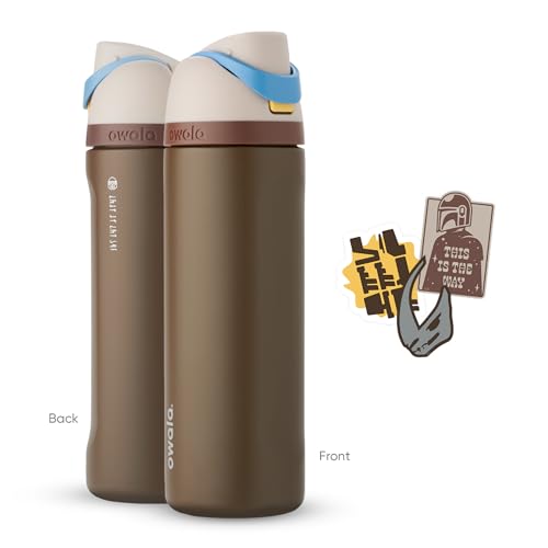 Star Wars FreeSip Stainless Steel Water Bottle 24 oz Mandalorian