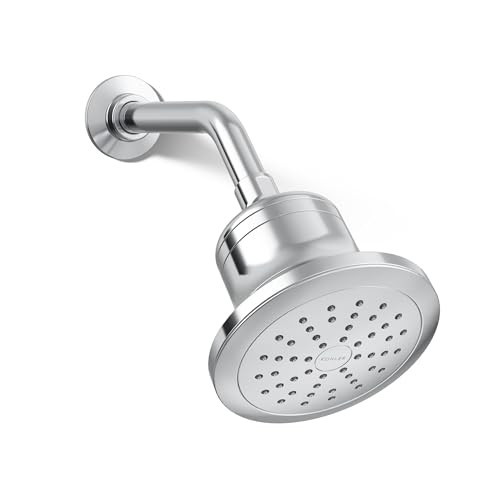 33631-G-CP Cinq Round Single-Function Filtered Showerhead, Five-Layer Filtration, 1.75 GPM, Full Coverage Spray, Premium Durable Material, Polished Chrome