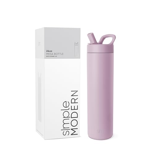 Insulated Water Bottle with Manual Straw