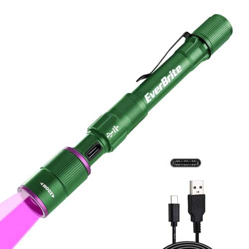 Rechargeable Pen Flashlight with UV and White Light
