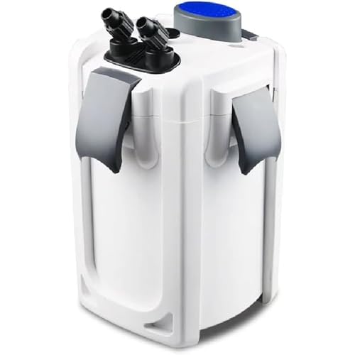 SunSun External Canister Filter for Aquariums 3 Stage Filtration System Quiet Operation Easy Maintenance 370 GPH 6.56 ft Max Head Model HW
