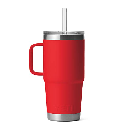 Rambler 25 oz Tumbler with Handle and Straw Lid