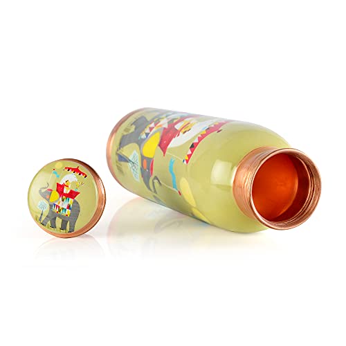 Pure Printed Copper Water Bottle