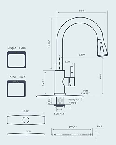 Kitchen Faucets with Pull Down Sprayer
