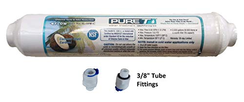 Inline Granulated Activated Carbon Filter 10" with 3