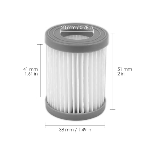 4 Pack) M320 Replacement HEPA Filters Compatible with Lefant M320/ M320G Robotic Vacuum Cleaner, Upright Filter, Canister Filters, Vacuum Filter, Filters Accessories Kit, Filter Kit (4 Count)