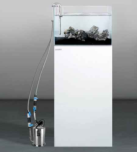 Aquarium External Stainless Steel Canister Filter Kit for 15Gal Tank
