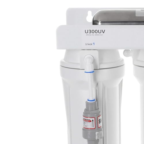 4 Stage Under Sink Drinking System with UV & Water Regulator