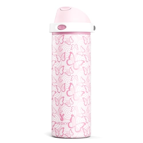 24 oz Insulated Water Bottle with Straw