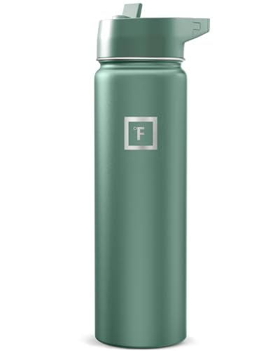 24 oz Wide Mouth Water Bottle with Straw