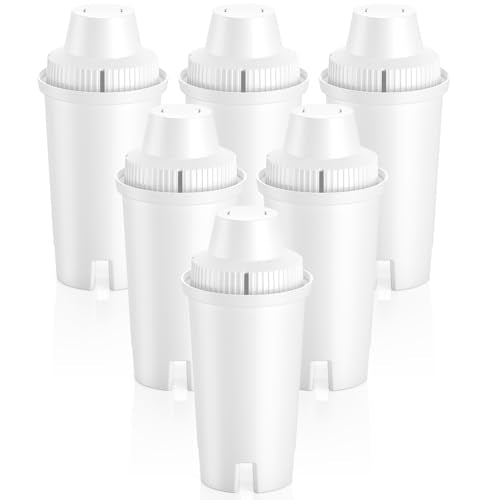 6 Pack Replacement for Brita® Water Filter Pitchers and Dispensers (6 Count)