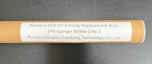 25W UV 4 Prong Replacement Bulb for 6 GPM Water Purifier Ultraviolet Light Filter