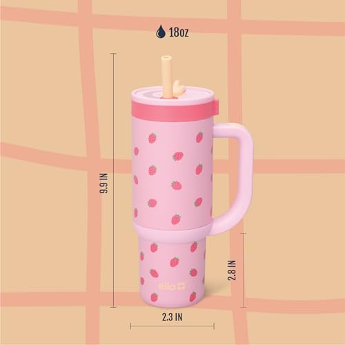 Oasis 18oz Insulated Stainless Steel Kids Tumbler with Straw