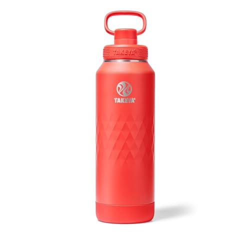 Sport Triple Insulated Water Bottle with Spout Lid and Ice Blocker