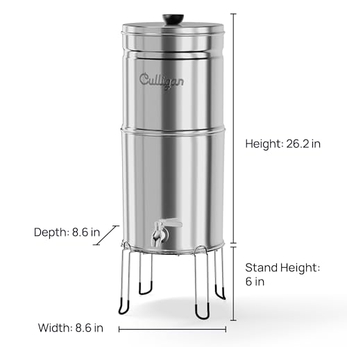 MaxClear 2.25 Gallon Gravity Water Filter System Removes Microplastics