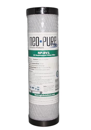 NP RV1 5 Micron Replacement RV Water Filter Cartridge for Slimline and Standard Style Housings
