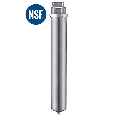 NSF ANSI 42 Certification 304 Stainless Steel Filter Housing for 20" Filter Cartridge