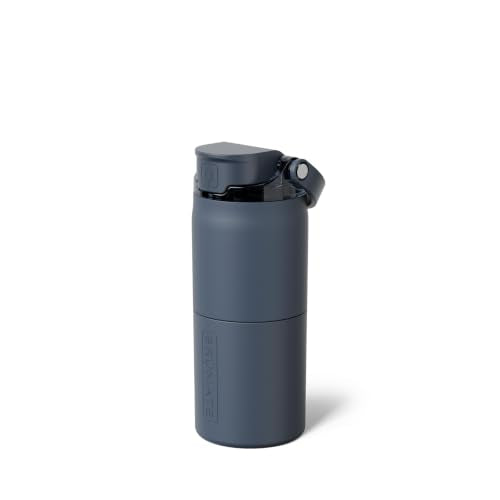 Rise 18oz Water Bottle with Covered Silicone Straw