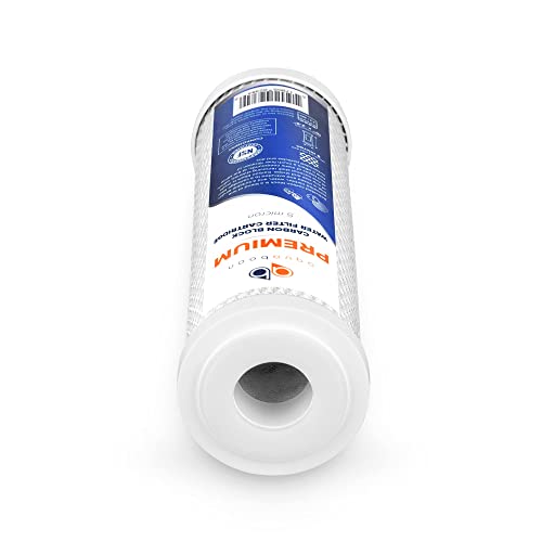 Premium 5 Micron Carbon Block Water Filter 10" x 2.5" (5 Count)