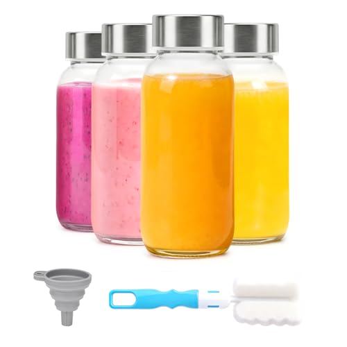 8 oz Glass Bottles with Lids