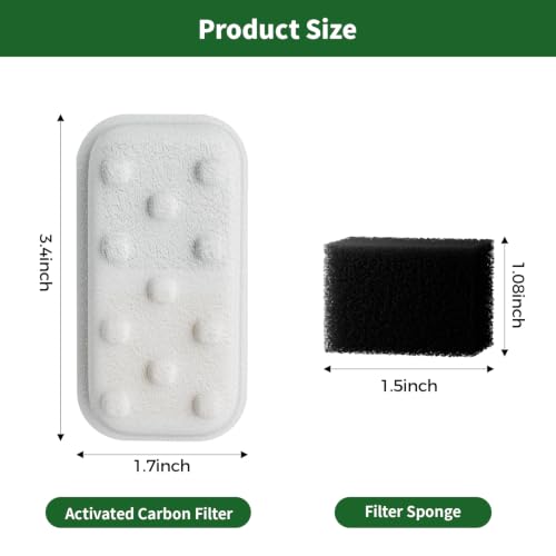 Cat Water Fountain 8 Pack Replacement Filters