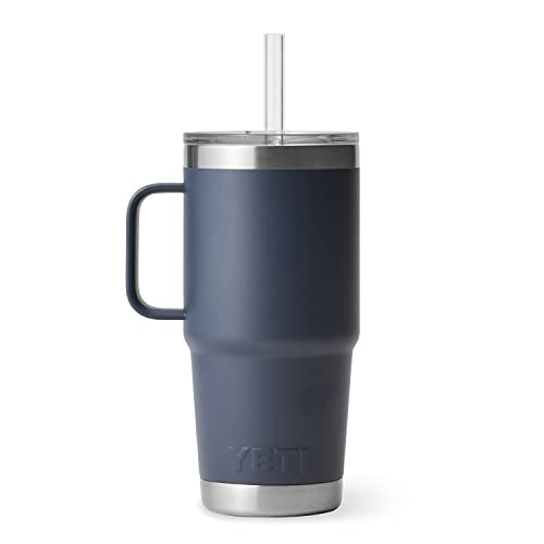 Rambler 25 oz Tumbler with Handle and Straw Lid