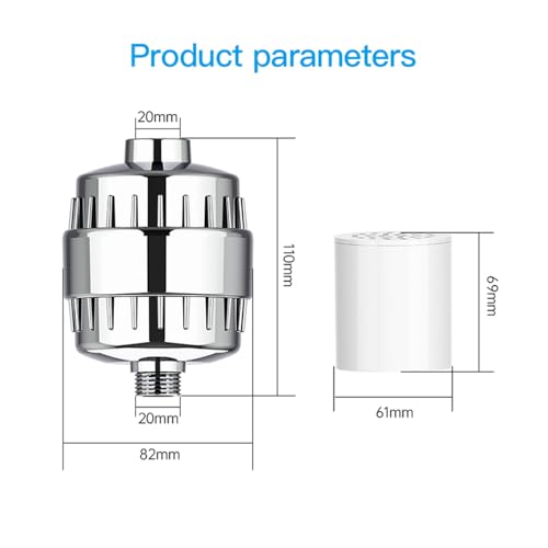 20 Stage Shower Filter Universal with Replaceable Water Filter