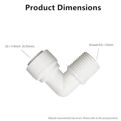 10 PCS Elbow Male Thread Adapter 1 (10 Count)