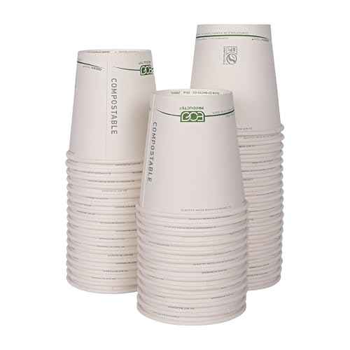 GreenStripe Disposable Paper Hot Cups (50 Count)