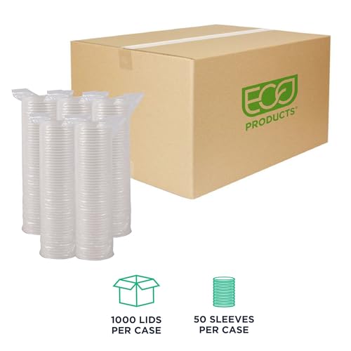 Eco Products Compostable Paper Coffee Cup Lids