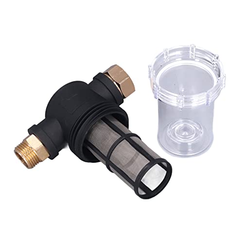 Inline Sediment for High Pressure Washer Garden Hose Inlet Attachment Compatible with RV Camping Car Wash