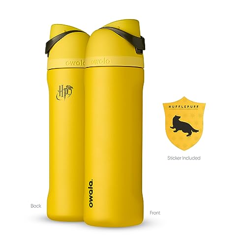 Harry Potter FreeSip Stainless Steel Water Bottle 24 oz Hufflepuff