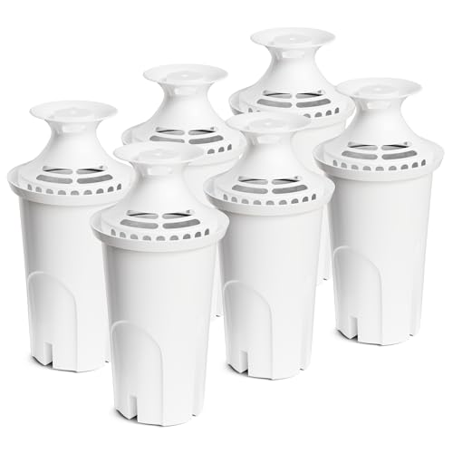 Water Filter Replacement Compatible with Brita Water Pitcher and Dispensers (6 Count)