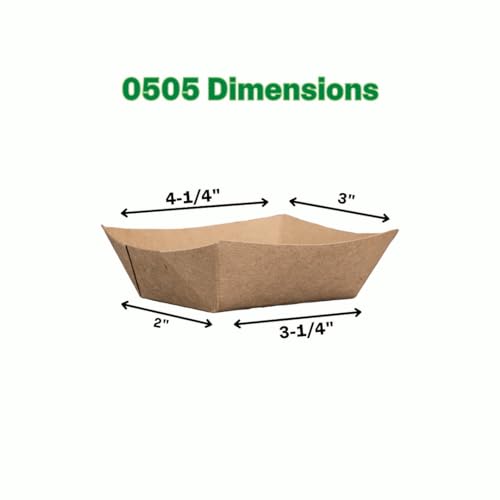 0505 #40 ECO Kraft Paperboard Food Tray