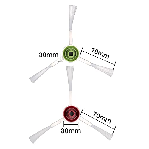 10 Pieces) T20 Omni Side Brush Replacement Parts Compatible with ECOVACS DEEBOT T20 Omni / T20e Omni/ X1 Omni/ X1 Omni(White)/ T10/ T10 Plus/ T10 Turbo/ T10 Omni Side Brushes 5 Pairs