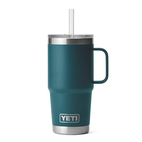 Rambler 25 oz Tumbler with Handle and Straw Lid