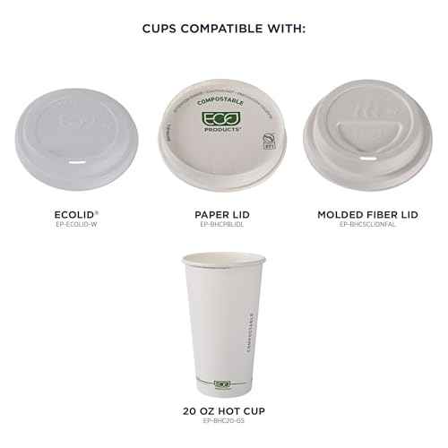 GreenStripe Disposable Paper Hot Cups (50 Count)