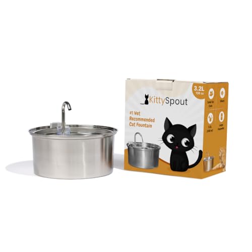 Stainless Steel Cat Water Fountain Automatic Drinking Fountain