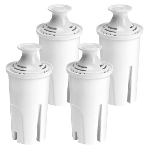4 Pack Water Filter Replacement for Brita Brittany Pitchers and Dispensers (4 Count)