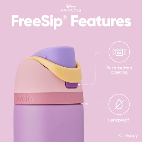 Princess FreeSip Stainless Steel Water Bottle 24 oz Rapunzel