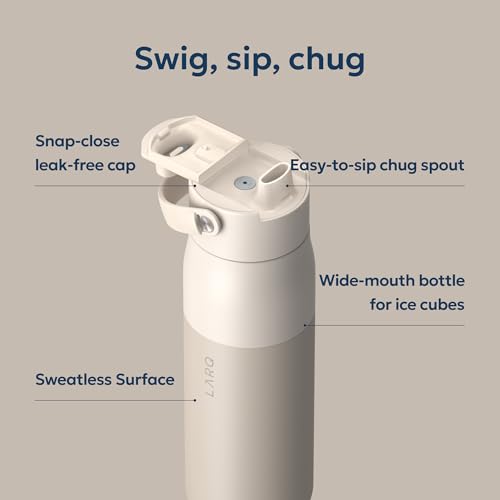 Swig Top Insulated Stainless Steel Water Bottle with Straw and Handle